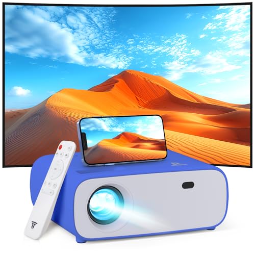Mini-Projektor, HD-Projektor mit 1080P-Buflösung Blau 269B-01