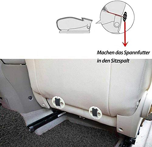 Big Ant Sitzkissen Auto TÜV-geprüfte Orthopädisches Autositzkissen Fahrersitz - Memory Foam Sitzauflage EXTRA DÜNN & ATMUNGSAKTIV Keilkissen Auto, Bürostuhl, PC-Stuhl - rutschfest, 50x40cm (1 Stück)