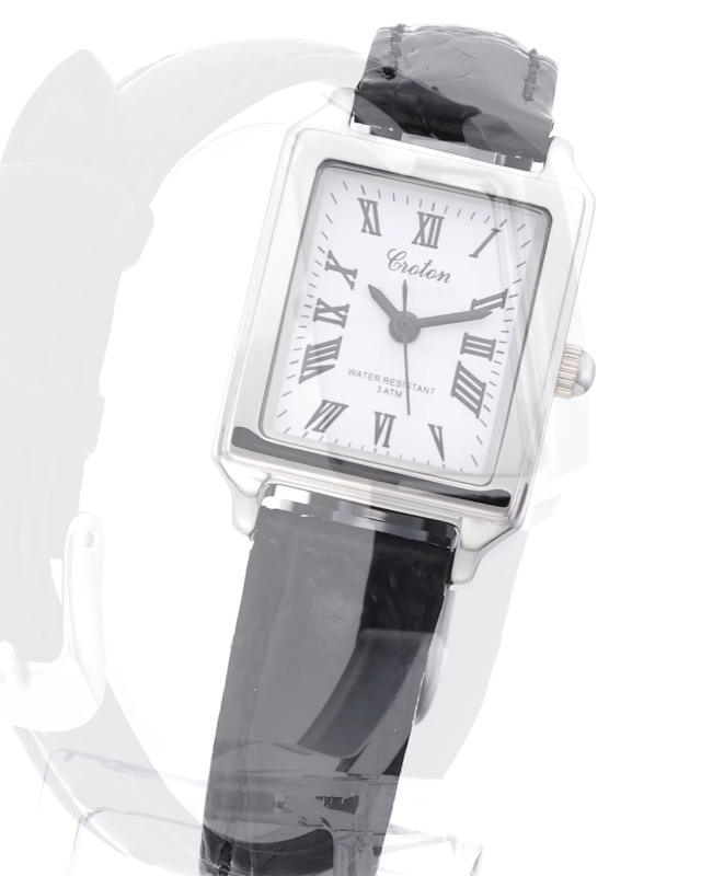 クロトン 腕時計 RT-158L-C レディース シルバー Croton RT-158L-C Women\u0027s Wristwatch, Silver, Dial color - white
