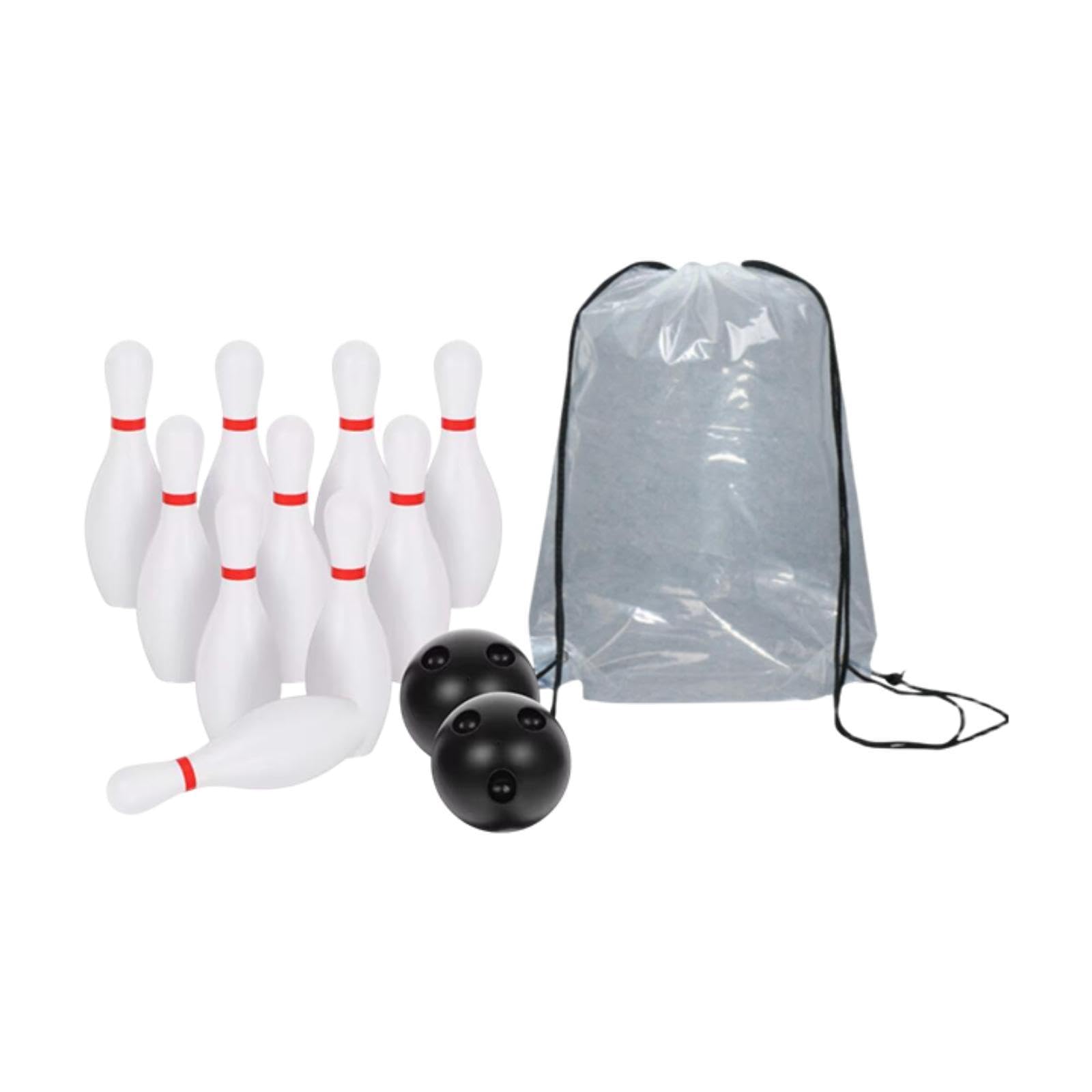 Tdoutop Bowling Set for Children with Motor Sacinatoral Outdoor Sports Game 10 -pin Storage Bag And 2 Balls for The Playground Lawn, 16cm