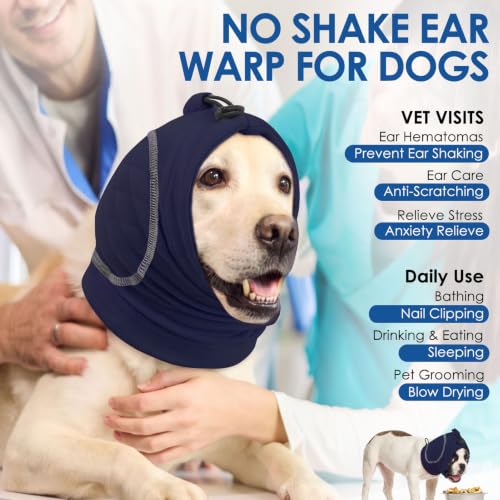 AOFITEE Dog Calming Ear Wrap, No Shake Ear Warp for Dog with Soundproof Pad by AOFITEE - Used condition - Image 7