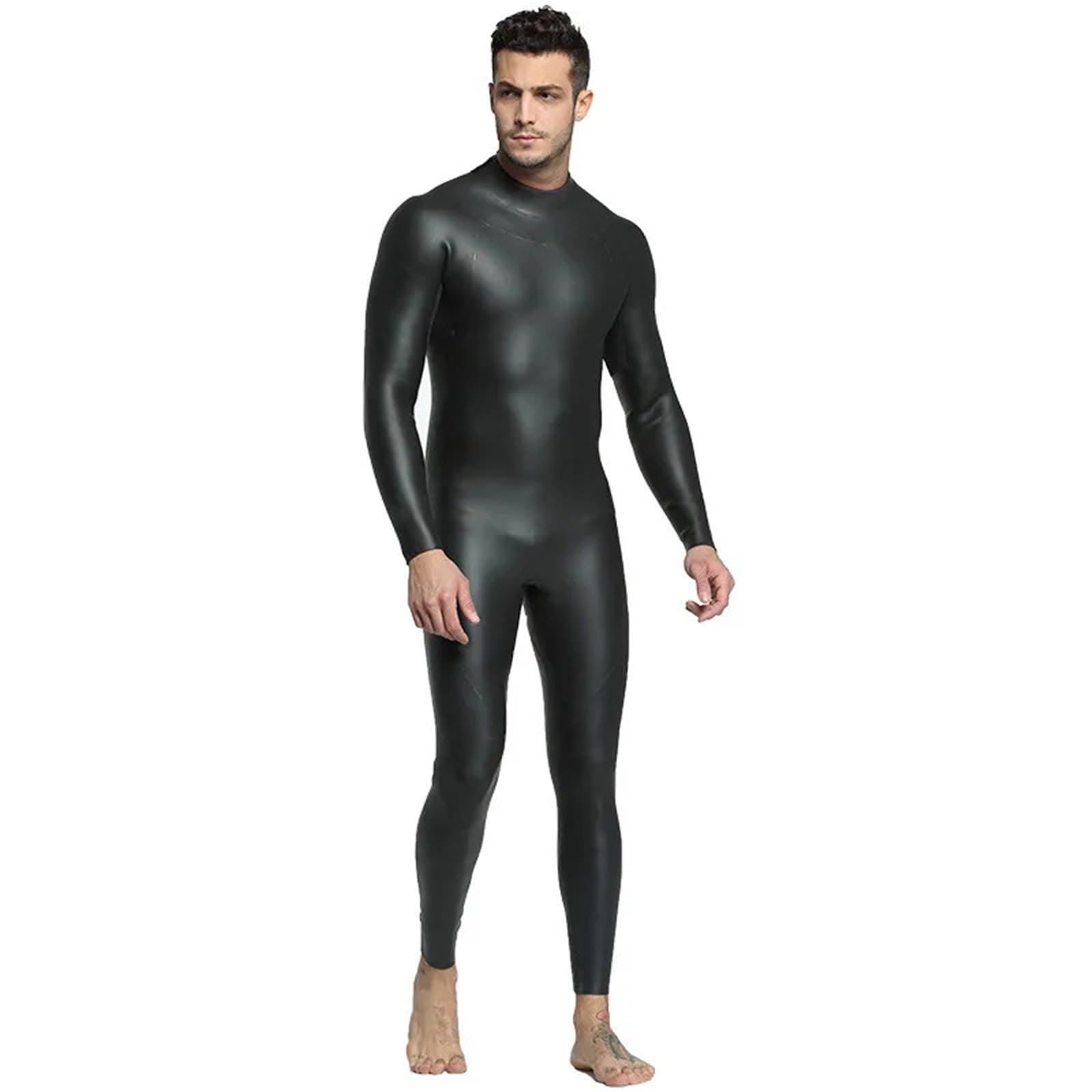 Traje de neopreno elástico de 3 mm para hombre y mujer, para buceo, para mantener el calor, traje de natación con celdas abiertas, una sola pieza para buceo, natación, surf