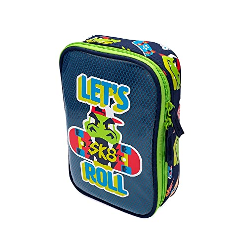 Estojo Grande Dinossauro Skate - Puket