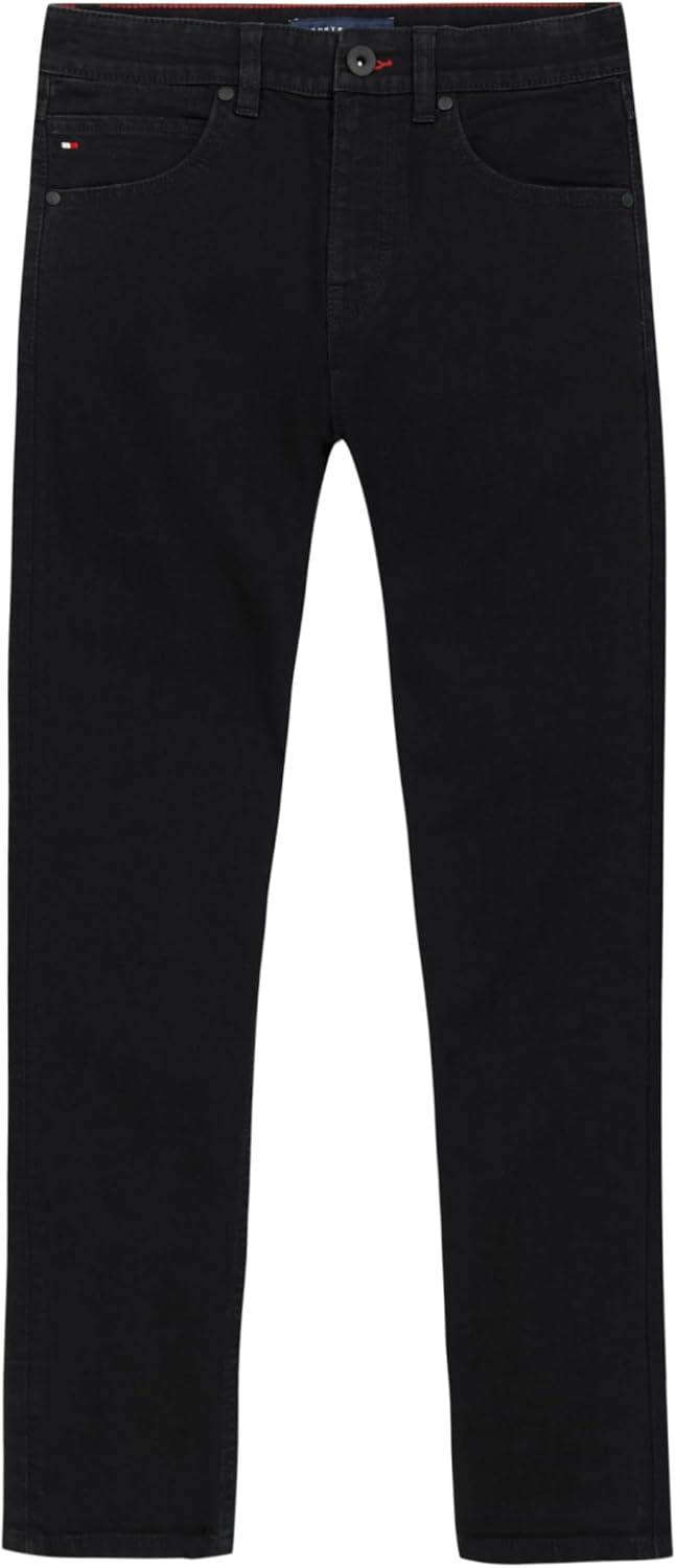 Tommy Hilfiger Boys' Legacy 5-Pocket Stretch Slim Straight Leg Denim Jean