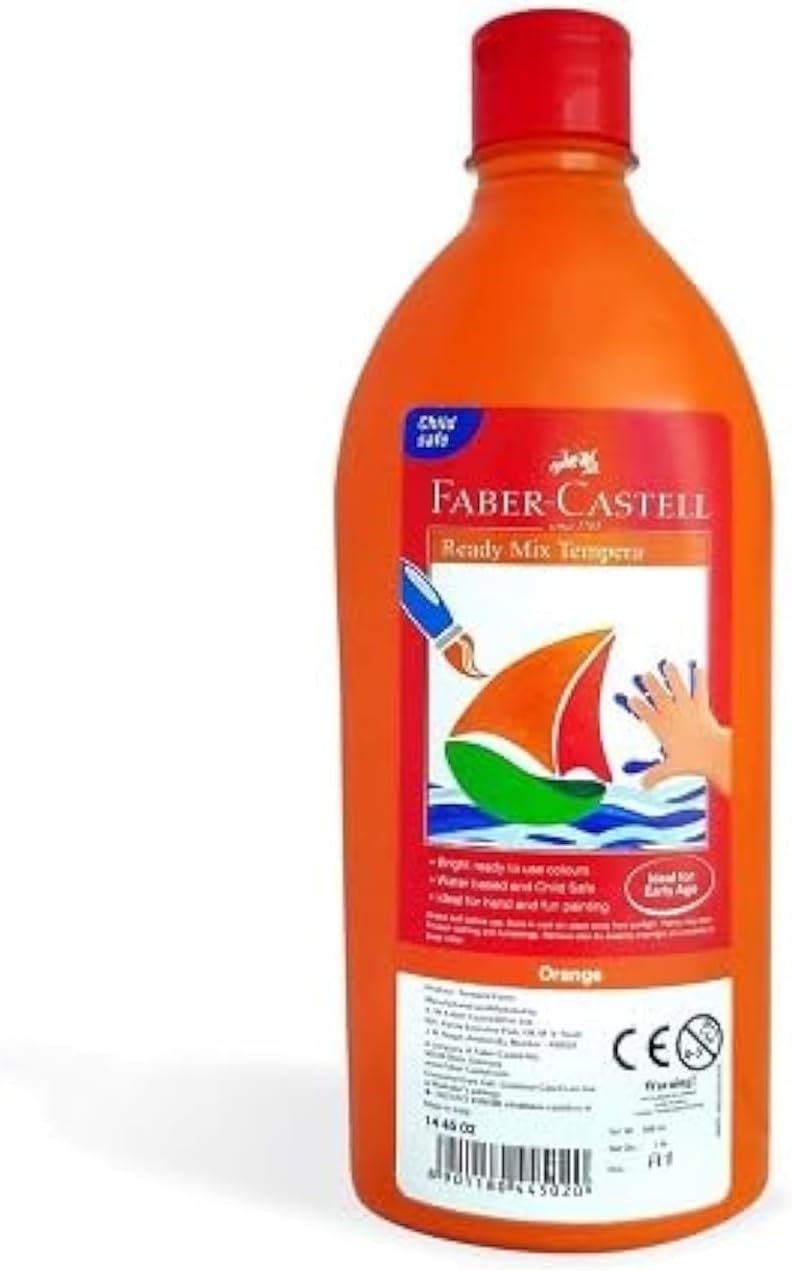 Faber-Castell Ready-Mix Tempera Bottle (Orange)