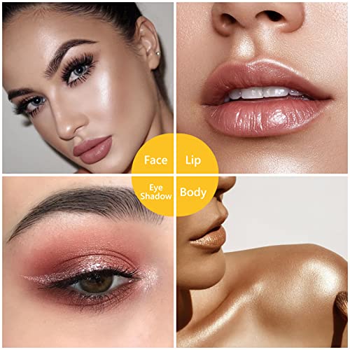 2 Pack Highlight And Glow Stick, Highlighter Makeup Contour Sticks Bronzer Facial Glitter Illuminator Cream Foundation Pen, Face Brightens Shades Pencil Shaping Trimming Tool Waterproof Long-Lasting #TOP5