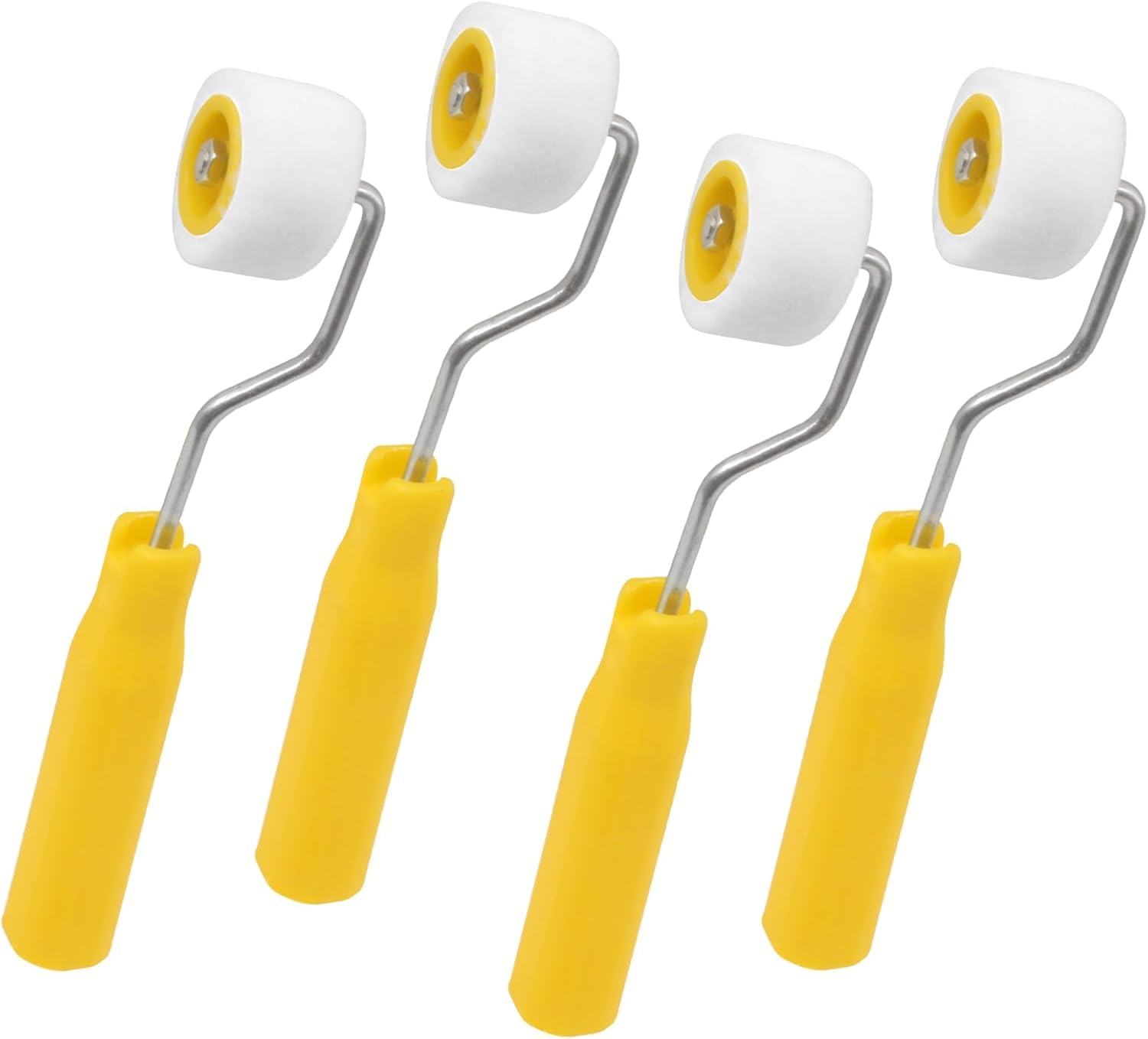 4/5 inch Mini Paint Rollers for Touch up Trim Edge or Corner, Extra Small Paint Wool Brushes, Tiny Painting Tool(4 Pack)