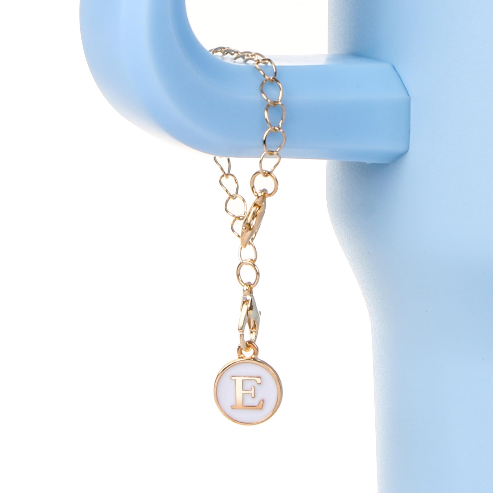 2PCS Heart Shaped Letter Chain For Stanley Cup - Personalized Name ID Charm Accessories For Tumbler Handle - View #10