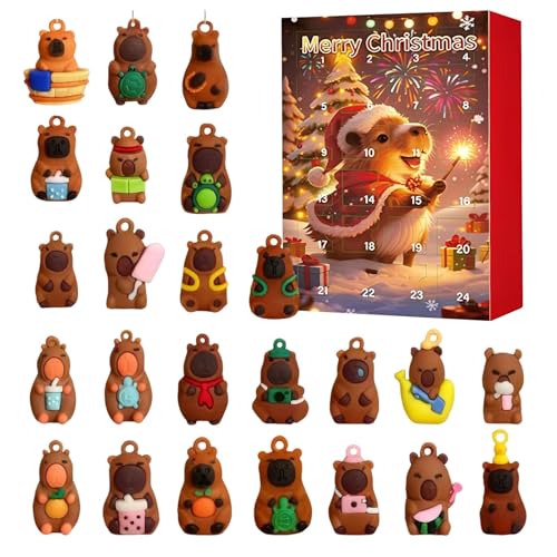 Adventskalender 'Advent,Wohnkultur Mit 3D-Figuren | 2025 Capybara...