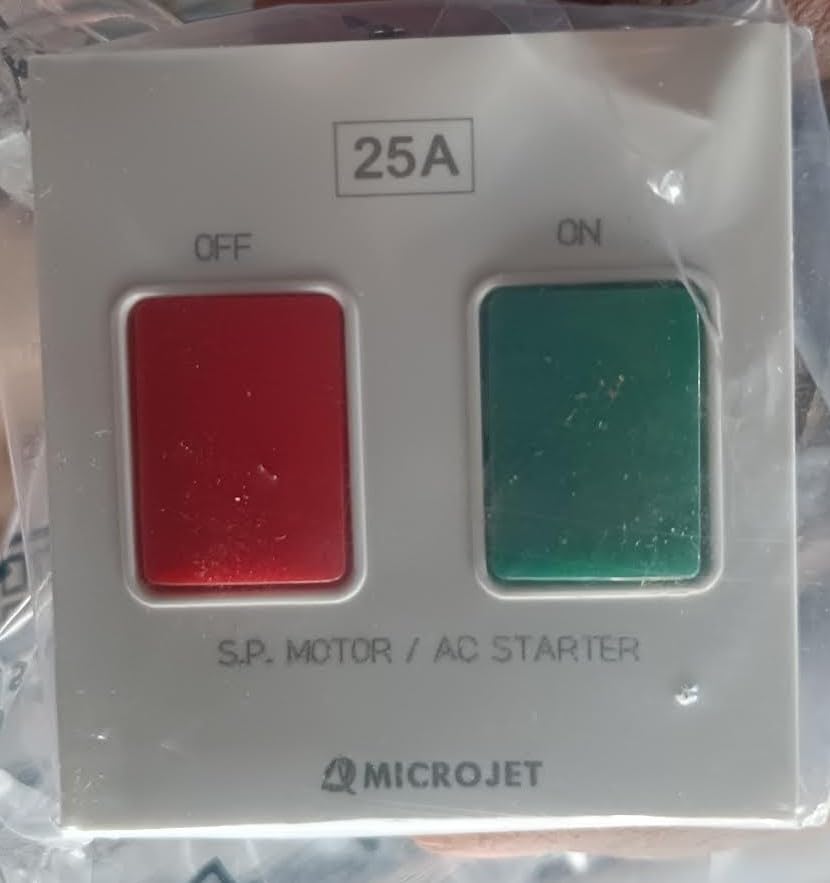 Single Phase AC/Motor Starter Modular Switch, 25A, 240V AC 50Hz, White-image-37