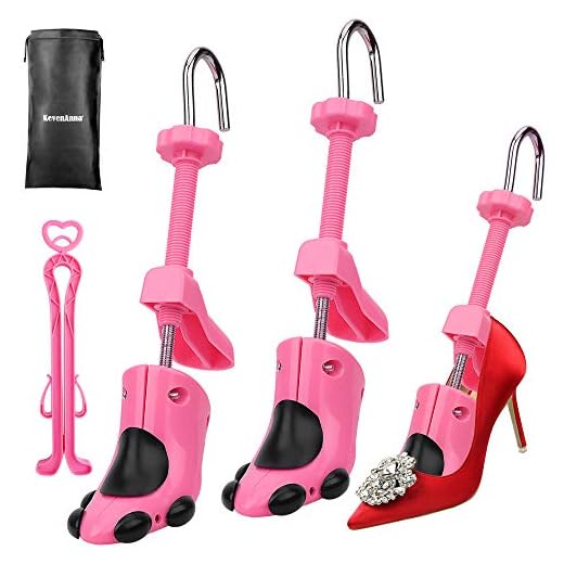 KevenAnna Pair of Women High Heel Shoe Stretcher Professional 2-way Adjustable Shoe Trees For USA Women's Size 4.5-9.5