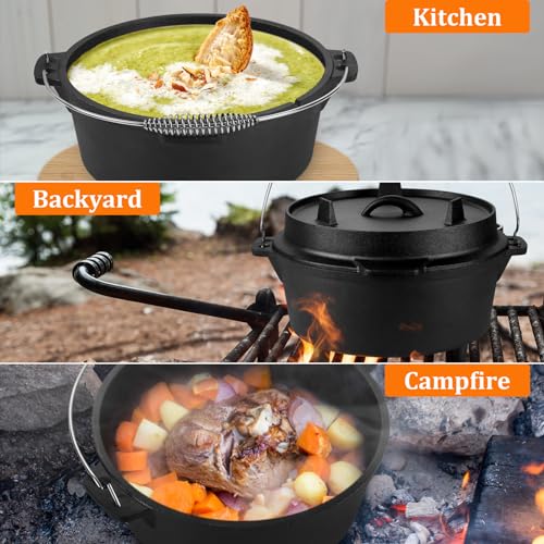 Leonyo-Cast-Iron-Dutch-Oven-with-Lid-Lifter-7QT-Dutch-Oven-Pot-with-Lid-2-in-1-Camping-Pots-and-Pans-Set-Cast-Iron-Frying-Pan-Pre-Seasoned-Deep-Pot-for-Sourdough-Bread-Baking-Campfire-Cooking