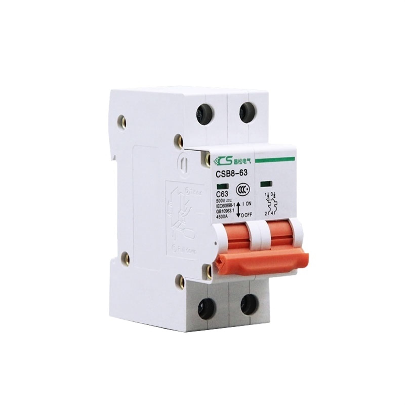 Protection contre les surintensités PV efficace avec le mini disjoncteur solaire 2P 500V 40A