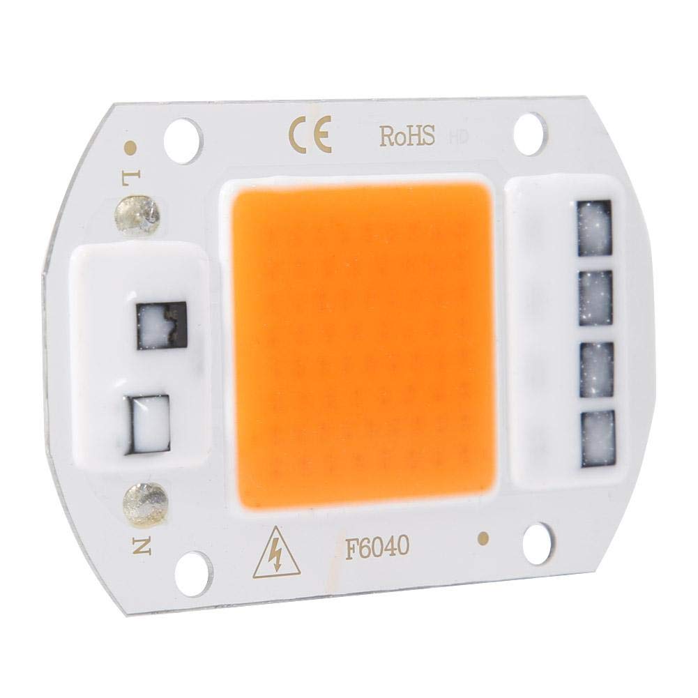 LED Chip, High Bright SMD High Power Persistent Bright High Color Rendering High Power Led Chip Integrated Light Source for Floodlight for Ceiling Roof Light(50W)