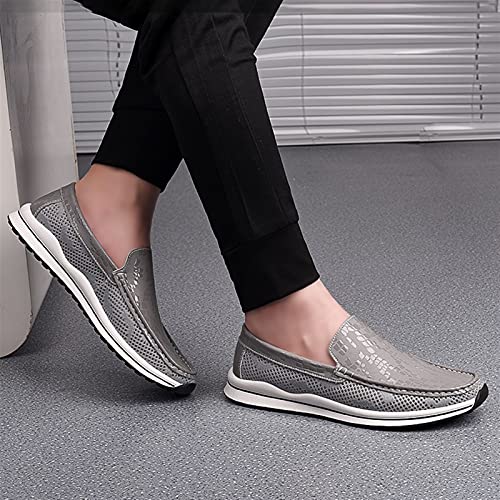Loafers for Men Round Toe Breathable Lightweight Driving Loafers Resistant Comfortable Flexible Wedding Casual Slip On4