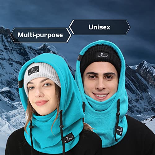 Shy Velvet 8025-LAKE BLUE Cold Weather Fleece Balaclava Ski Mask,Balaclava Wind-Resistant Winter Face Mask thumb #3