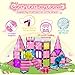 UREC 60PCS Dinosaur Toys Magnetic Tiles for Girls, Magnetic Building Blocks Sensory Dino Toy for Girl Ages 3-5 4-8 Year Old, Girl Toys Dinosaur Decorations Birthday Gifts for 3+ Years Old Kids Boys