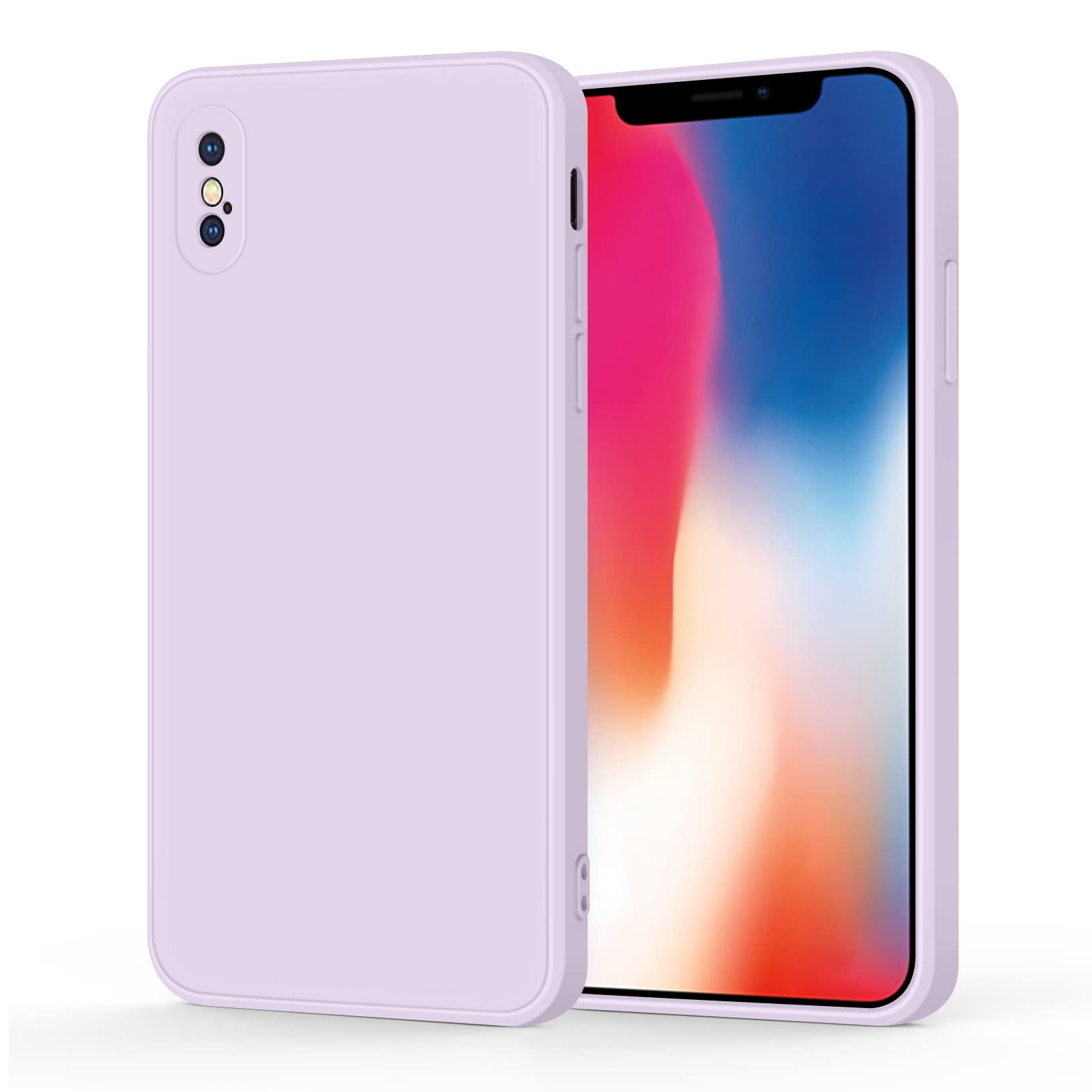 Vancle iPhone X/XS Case inch), Lavender, Minimalistic Arcs, Silicone,  Unique Design, Smooth with Subtle Texture, Designer Phone Case