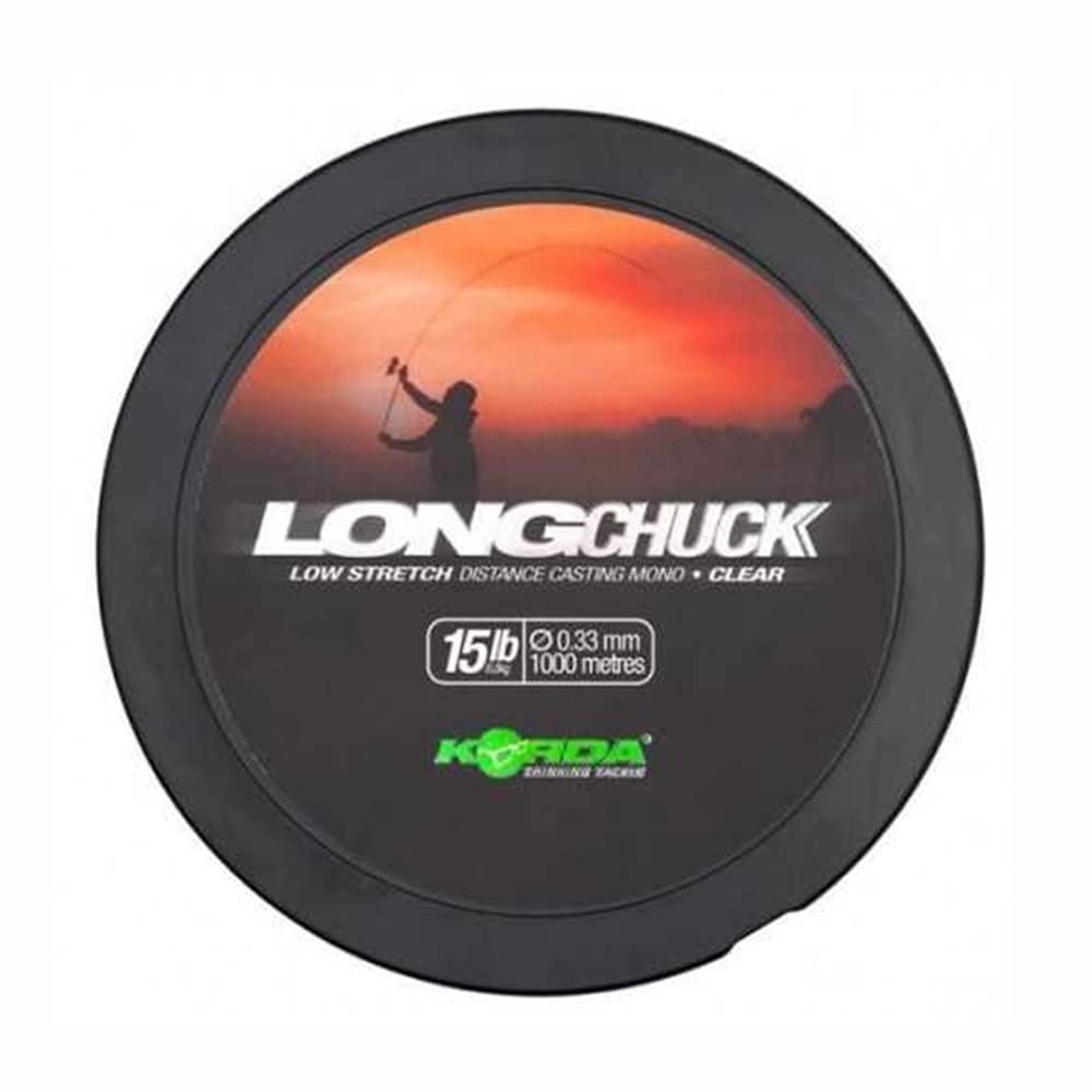 Korda LongChuck Bobine de coulée Mono Transparente 1000 m