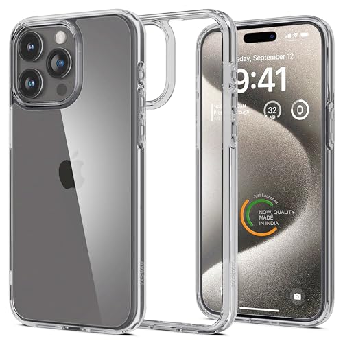 Image of for iPhone Case 15 Pro Max, [Anti-Yellowing Technology] [Military Grade Drop Protection] Shockproof Slim Hybrid Phone Case for iPhone 15 Pro Max - Crystal Grey