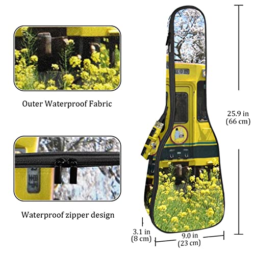 Housse pour ukulélé – Motif train japonais – Fleurs de printemps – 10 mm – Rembourrage épais – 53,3 cm – Avec sangles… - Les Beatles, Paul McCartney, John Lennon, RIngo Starr, George Harrison Housse pour ukulélé - Motif train japonais - Fleurs de printemps - 10 mm - Rembourrage épais - 53,3 cm - Avec sangles… – Image 5