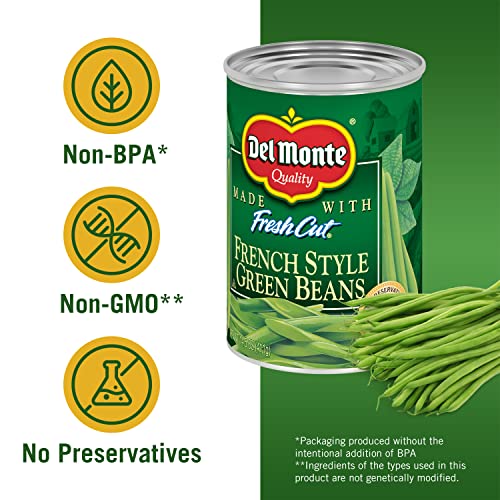 Image of Del Monte FRESH CUT BLUE LAKE French Style Green Beans Canned Vegetables, 24 Pack, 14.5 oz Cans, (2400016289)
