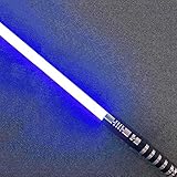 Hengqiyuan Star Wars Sable luz, Mango Metal Desmontable con Carga USB Experiencia Real Duelo Sable luz niños Adultos Sable de luz Juguete Regalo,Azul