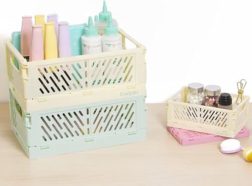 Miniatura 6 de Craftelier - Caja para organización y almacenamiento de álbumes de recortes y otros materiales de artesanía  Diseño plegable y apilable  Tamaño