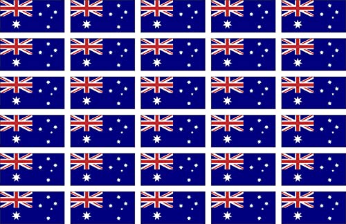 Womaha 30 Sheets Australia Flag Temporary Tattoos World Cup European Cup Football Face Tattoo Stickers, Blue White Red - Image 2
