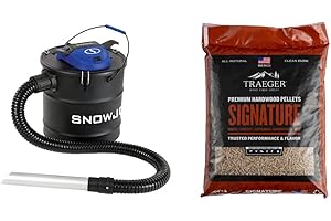 Snow Joe ASHJ201 4.8-Gal 4-Amp Ash Vacuum for Wood Pellets or Stoves