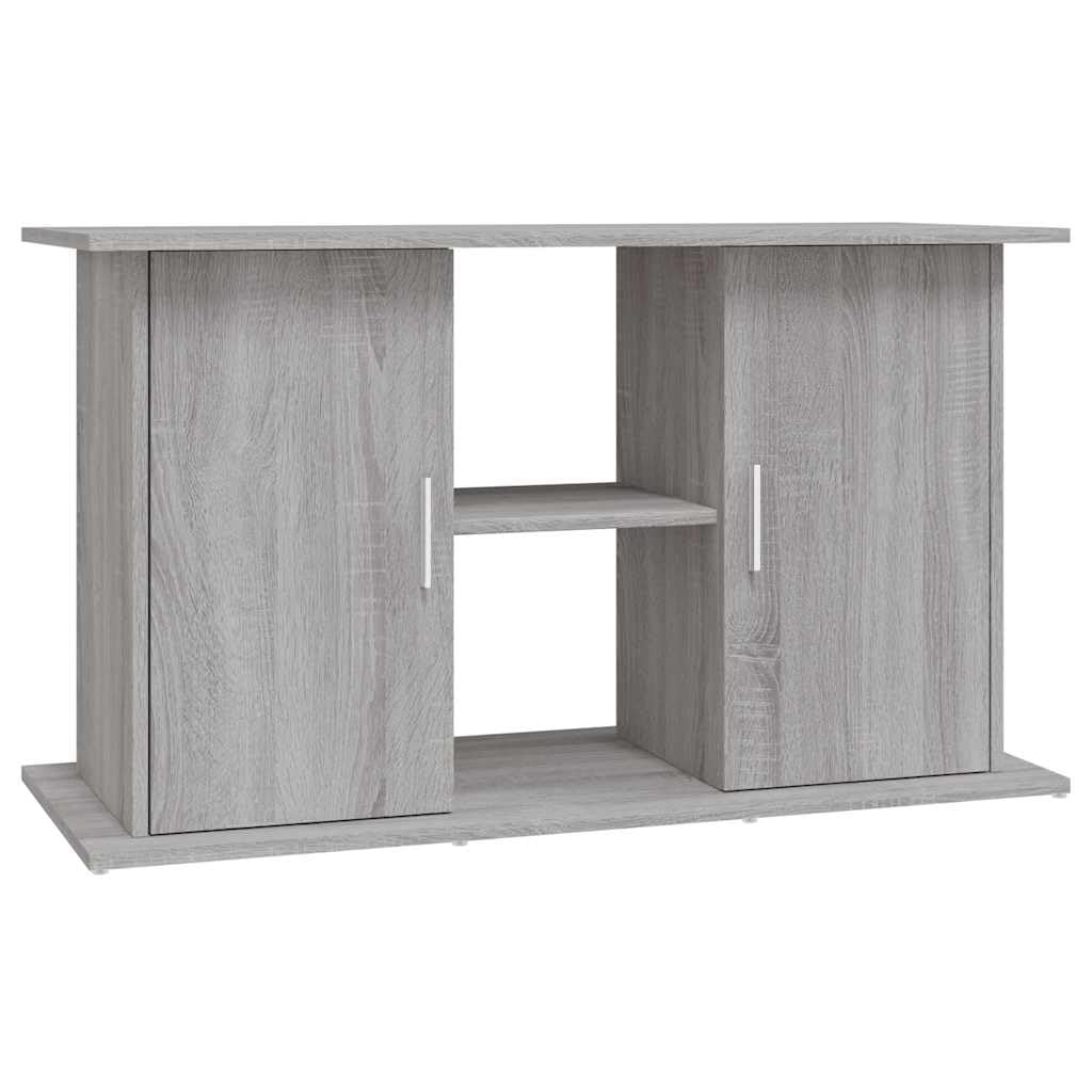 vidaXL Aquarium Stand, Fish Tank Cabinet with Storage, Fish Tank Stand for Home Living Room, Aquarium Cabinet, Grey Sonoma Engineered Wood