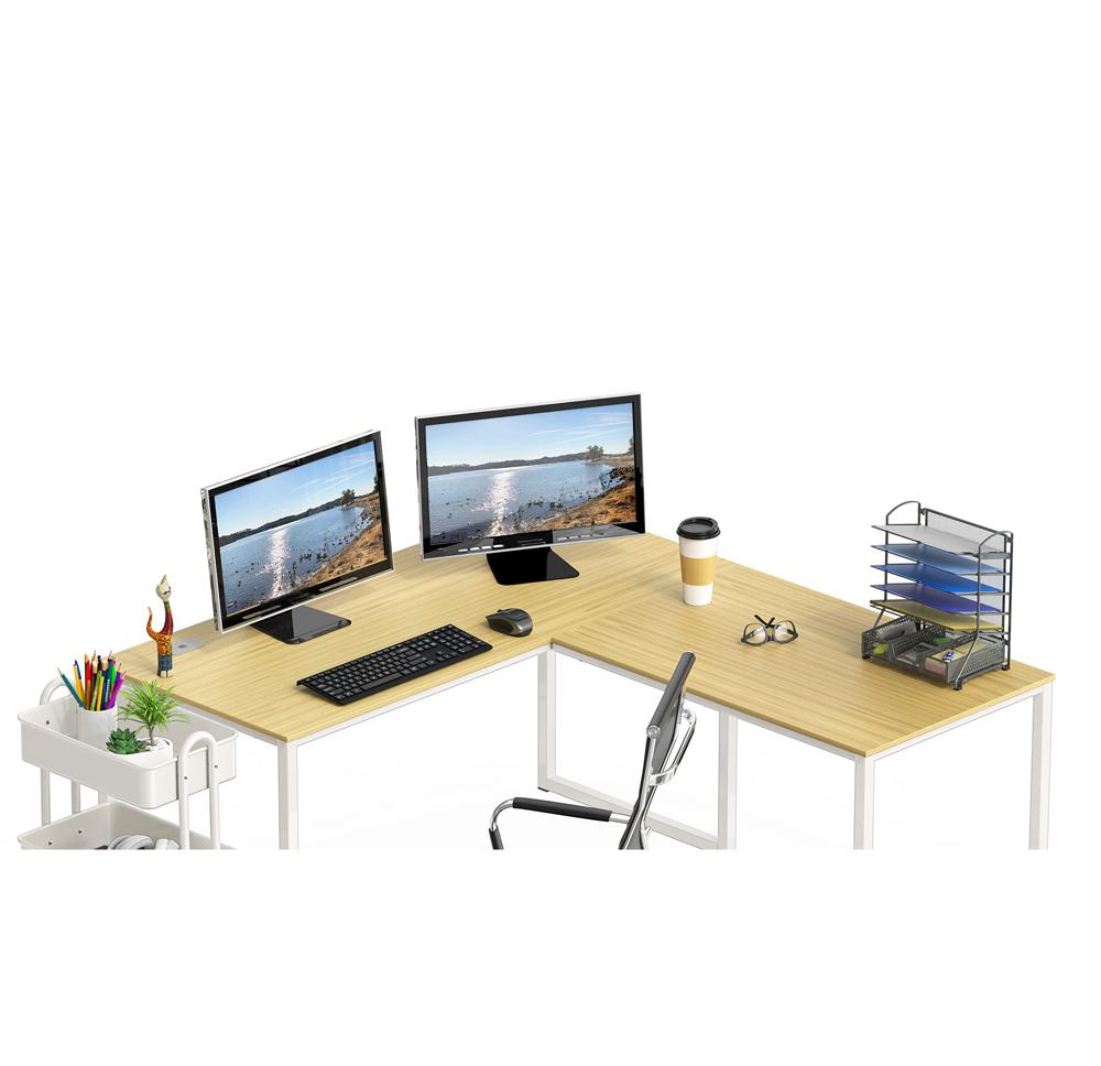 Amazon.com: SHW Mission 55 x 60 Inches L-Shape Home Office