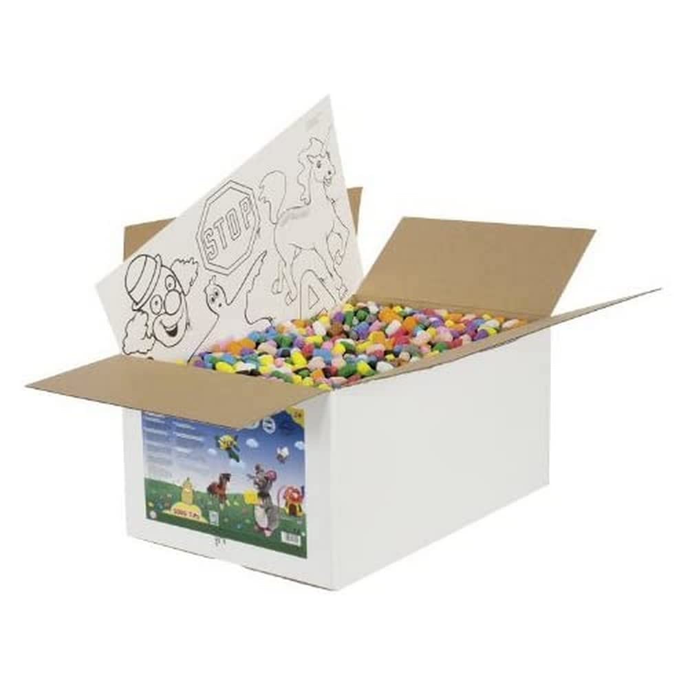 fischerTiP Refill Box XXL – kit de manualidades para niños, juguete creativo a partir de 3 años, 5000 piezas, multicolor