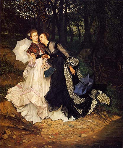 6 peintures à l'huile d'art célèbres Tissot pour grand salon