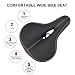 COZYROOMY Asiento Bicicleta Cómodo, Sillín Bicicleta de Cuero Espacioso Antideslizante, diseño de...