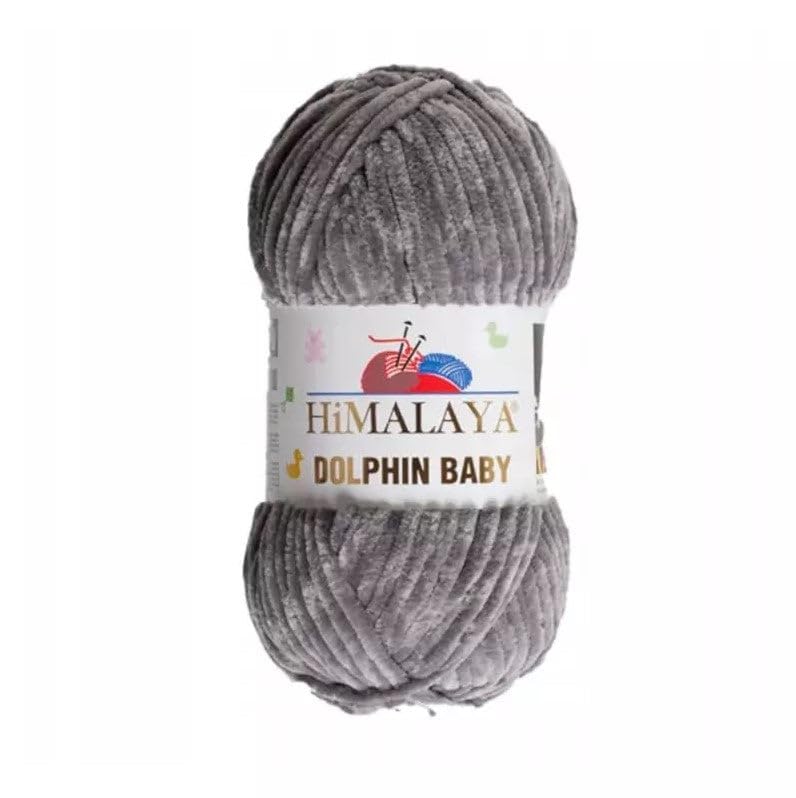 2 Ball/Skein Himalaya Dolphin Baby Yarn Each Skein 100 g 120 m Super Bulky Polyester Blanket Yarn Velvet Yarn Amigurumi Yarn (80369 Light Anthracite)