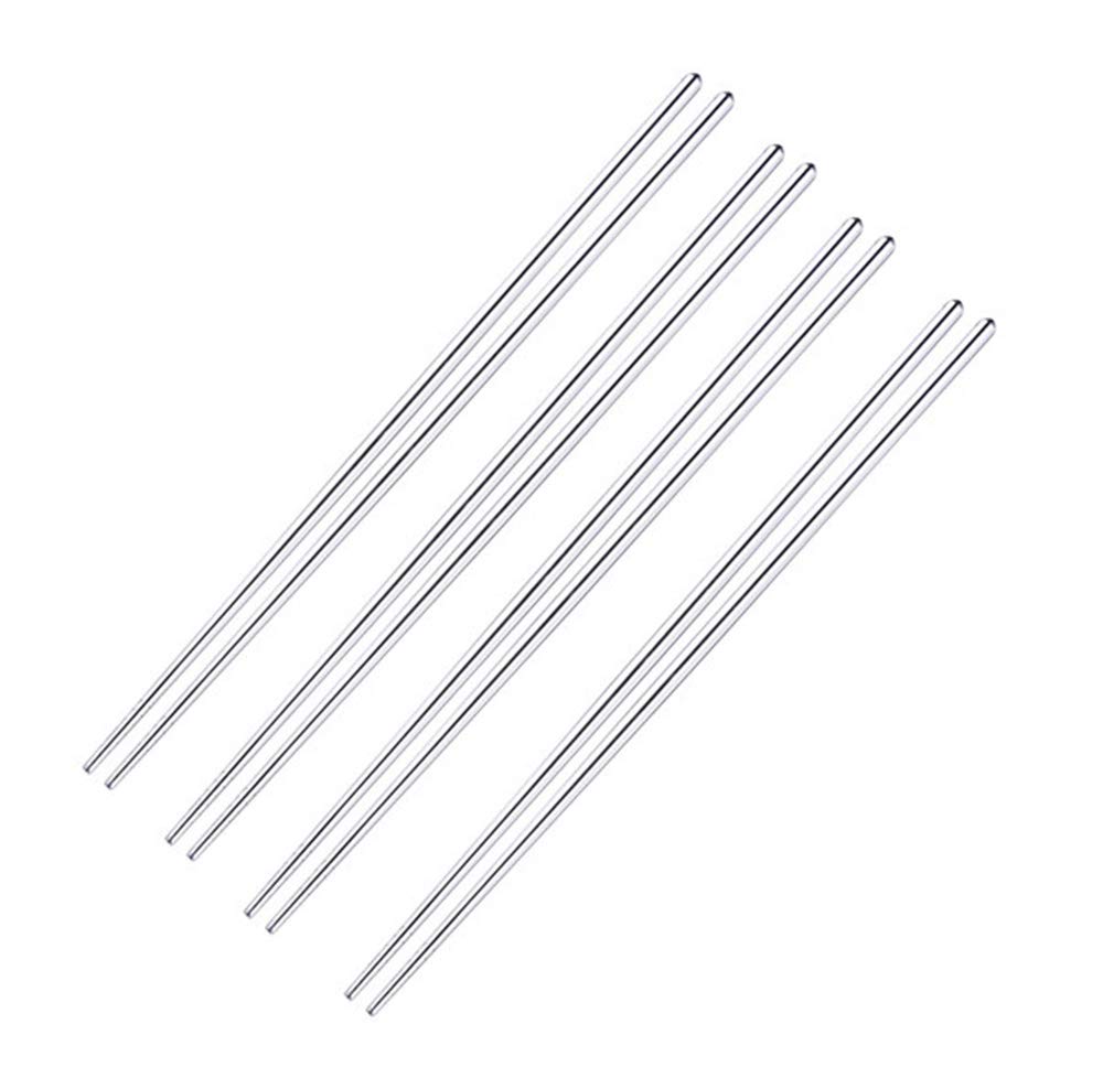 4 Pair Extra Long 14 Inch Stainless Steel Hot Pot Chopsticks for Cooking Frying Noodle