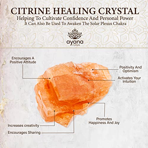 Ayana Citrine Healing Crystal Earrings For Women | Real Crystal Earring With Gold Plated Settings | Sacral Chakra, Helps Increase Creativity | Handmade With Ethically Sourced Raw Natural Pure Gemstone #TOP1