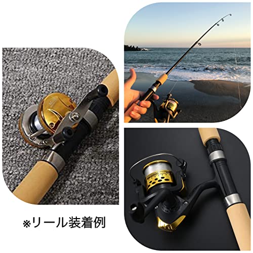 VILTAGE 約100cm コンパクトロッド 短竿 収納時約35cm 穴釣り ヘチ釣り 小物ルアーなど バス 短竿 (ケースなし) 7枚目