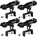 PLUSINNO Angelrutenhalter für Fischerboote, große Klemmöffnung, 360 ° verstellbar, klappbarer Rutenhalter