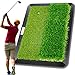 Golf Hitting Mats Training Equipment, Golf Practice Mat with Instant Swing Path Feedback, 3 Replaceable Golf Training Mats with No-Slip Heavy Duty Rubber Base