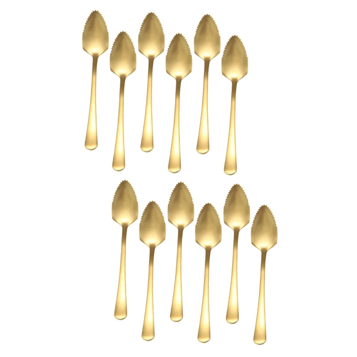12 Pièces 304 stainless steel inoxlm expresso poignée entremet eat couverts cuillères à fruits cuillères à dessert Acier inoxydable cuillère à fruits cuillère à mélanger vaisselle