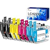 Facile à utiliser : compatible avec les cartouches Brother LC422, installation Plug & Play. Garantit une pression uniforme sans obstruction. Parfait pour le bureau et la maison.
