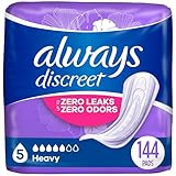Discreet, Incontinence Pads, Maximum, Regular Length, 48 Count