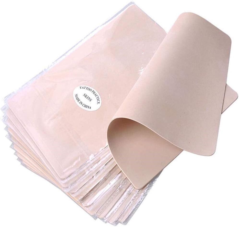 Blank Skin Practice - Silmy 10pcs Double Sides 8x6" Practice Skin Microblading Eyebrow Practice Skin for, Supplies,Kit, for Beginners (8x6 Inch(Pack of 5))