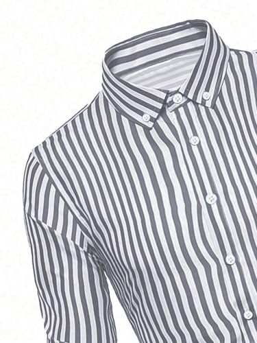 Image of TOPLOT Shirt for Men || Mens Casual Shirts || Full Sleeve || Regular Fit || Striped (5219)