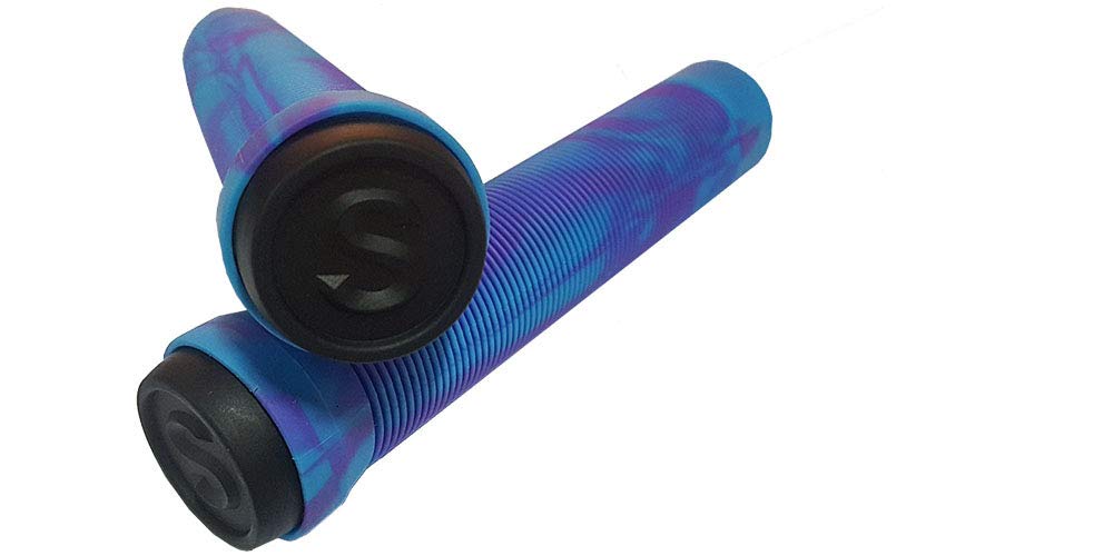 SCT USA Scooter Bar Grips with SCT USA High Rebound Rubber Bar Ends