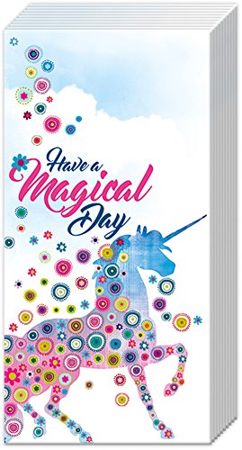Have a Magical Day Unicorn Starbursts 10 Count 4-Ply Pocket Facial Tissues, 3 Pack