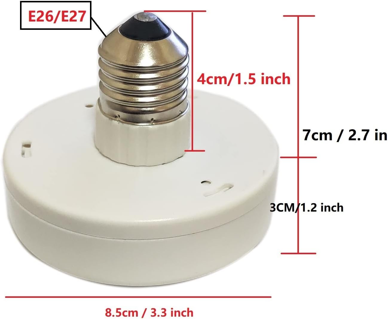 KEFA 2 Packs Battery Operated Light Bulbs No Electricity for Lamps,AA Battery Light Bulb with Remote Control,Battery Powered LED Puck Lights with E26 Screw in for Home Indoor Lighting