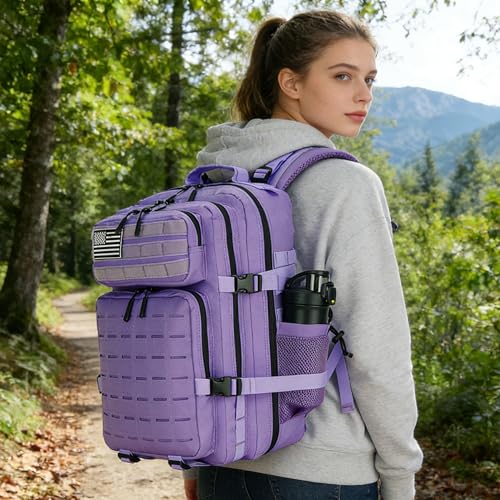 Image of Military Tactical Backpack 45L /25L 3 Day Assault Pack Molle Daypack Hiking Backpack for Men and Women